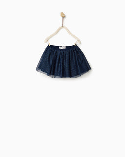 Shiny Polka Dot Tulle Skirt