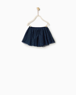 Shiny Polka Dot Tulle Skirt